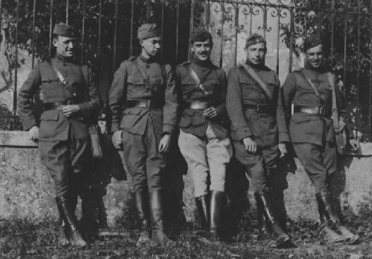 Unidentified American Soldiers in France, Circa 1917-1918